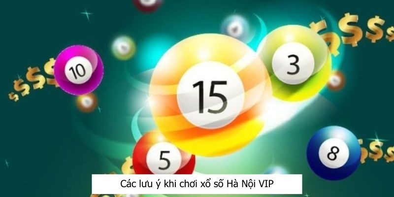 Các lưu ý khi chơi xổ số Hà Nội VIP